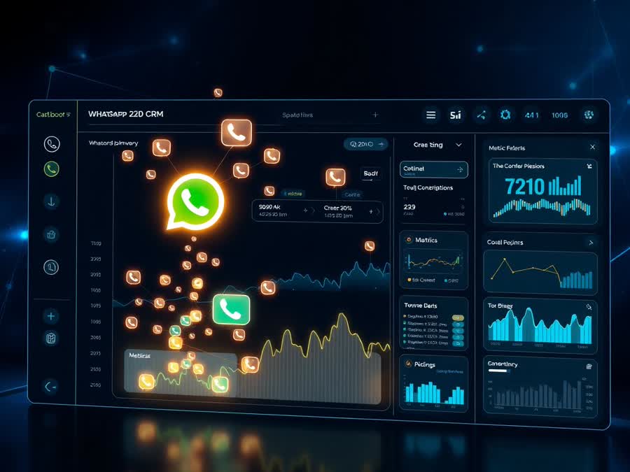 Painel do CRM SVG com IA conectada ao WhatsApp